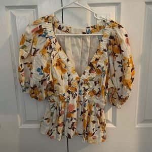 Abercrombie floral blouse